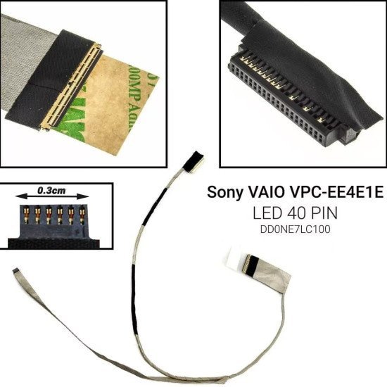 Καλωδιοταινία Οθόνης Για Sony Vaio Vpc-Ee4E1E Led Type A Καλωδιοταινία Οθόνης Για Sony Vaio Vpc-Ee4E1E Led Type A