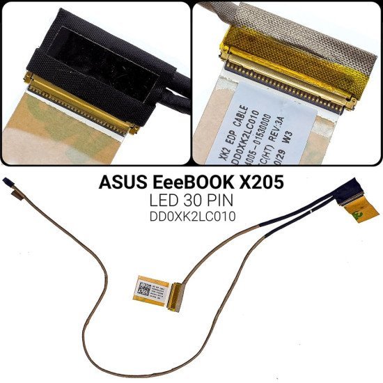 Καλωδιοταινία Οθόνης Για Asus Eeebook X205 30Pin Καλωδιοταινία Οθόνης Για Asus Eeebook X205 30Pin
