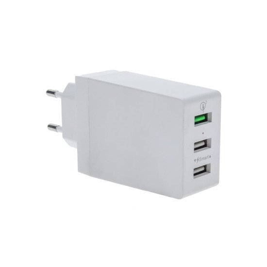 Φορτιστής Ταξιδίου 3 Port Qualcomm Qc 3.0 30W Φορτιστής Ταξιδίου 3 Port Qualcomm Qc 3.0 30W