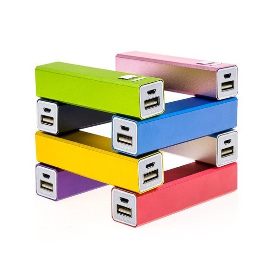 Μεταλλικό Powerbank Μπλε 2600Mah