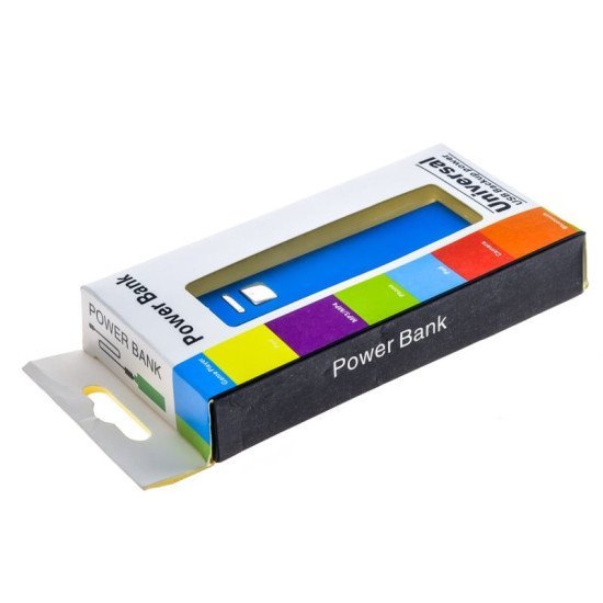 Μεταλλικό Powerbank Μπλε 2600Mah