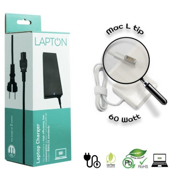 Τροφοδοτικό Για Mac L Tip 60W (Τύπου Μagsafe 1) Τροφοδοτικό Για Mac L Tip 60W (Τύπου Μagsafe 1)