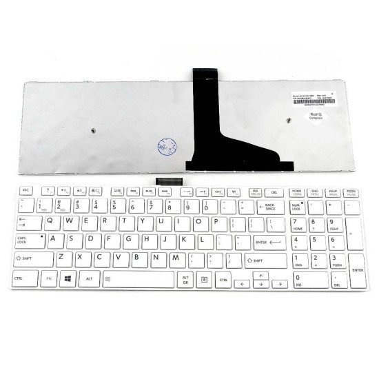 Πληκτρολόγιο Toshiba C50-A Λευκό Πληκτρολόγιο Toshiba C50-A Λευκό