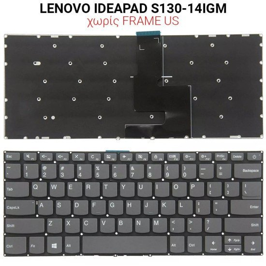 Πληκτρολόγιο Lenovo Ideapad S130-14Igm No Frame Us