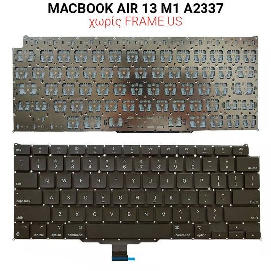Πληκτρολόγιο Macbook Air 13 M1 A2337 No Frame Us Πληκτρολόγιο Macbook Air 13 M1 A2337 No Frame Us
