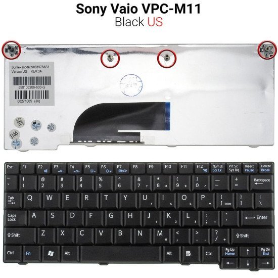 Πληκτρολόγιο Sony Vaio Vpc-M11 Πληκτρολόγιο Sony Vaio Vpc-M11