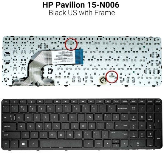 Πληκτρολόγιο Hp 15-N006 With Frame. Πληκτρολόγιο Hp 15-N006 With Frame.