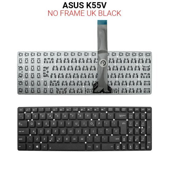 Πληκτρολόγιο Asus K55V Uk No Frame Πληκτρολόγιο Asus K55V Uk No Frame