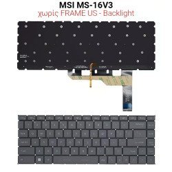 Πληκτρολόγιο Msi Ms-16V3 No Frame Us + Backlight
