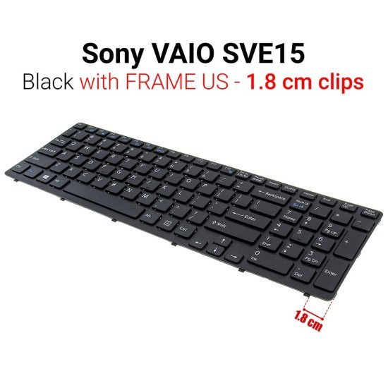 Πληκτρολόγιο Sve15 Black 1,8Cm Πληκτρολόγιο Sve15 Black 1,8Cm