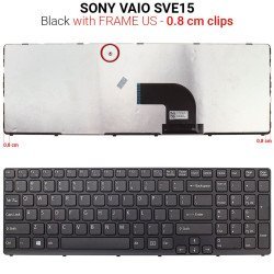 Πληκτρολόγιο Sve15 Black 0,8Cm