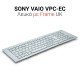 Πληκτρολόγιο Sony Vaio Vpc Ec With Frame White Πληκτρολόγιο Sony Vaio Vpc Ec With Frame White