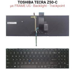Πληκτρολόγιο Toshiba Tecra Z50-C With Frame + Backlight + Trackpoint Πληκτρολόγιο Toshiba Tecra Z50-C With Frame + Backlight + Trackpoint