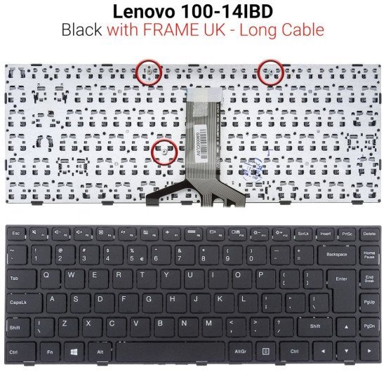 Πληκτρολόγιο Lenovo 100-14Ibd Long Cable Πληκτρολόγιο Lenovo 100-14Ibd Long Cable