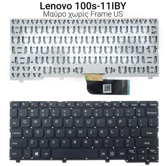 Πληκτρολόγιο Lenovo Ideapad 100S-11Iby No Frame Us Μαύρο