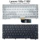 Πληκτρολόγιο Lenovo Ideapad 100S-11Iby No Frame Us Μαύρο