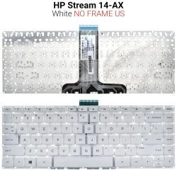 Πληκτρολόγιο Hp Stream 14-Ax Λευκό