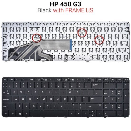Πληκτρολόγιο Hp 450 G3 Us Πληκτρολόγιο Hp 450 G3 Us