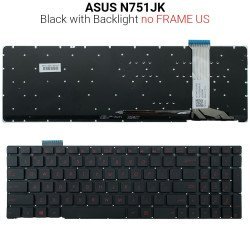 Πληκτρολόγιο Asus N751Jk Backlit No Frame Us Πληκτρολόγιο Asus N751Jk Backlit No Frame Us
