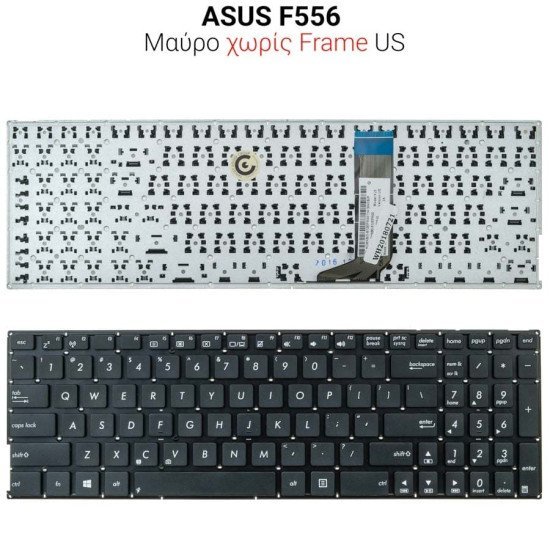 Πληκτρολόγιο Asus F556 F556U No Frame Us Πληκτρολόγιο Asus F556 F556U No Frame Us