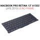 Πληκτρολόγιο Macbook Pro Retina 13'' A1502 2013 Us Πληκτρολόγιο Macbook Pro Retina 13'' A1502 2013 Us