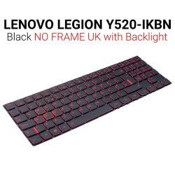 Πληκτρολόγιο Lenovo Legion Y520-15 No Frame Uk Led