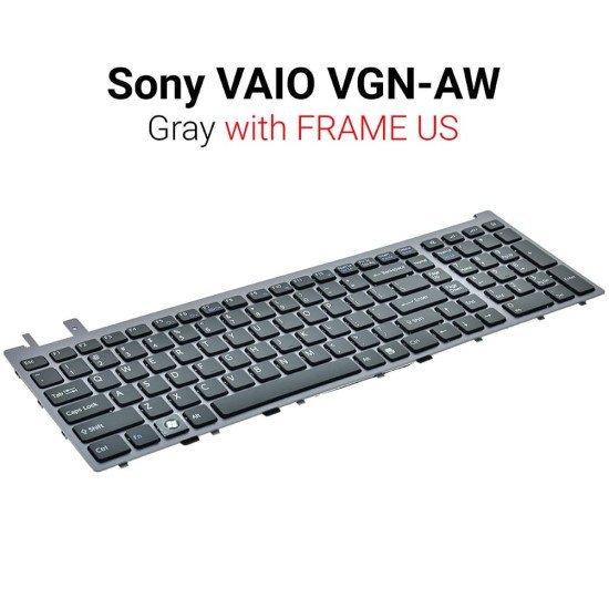 Πληκτρολόγιο Sony Vaio Vgn-Aw Gray Frame Us Πληκτρολόγιο Sony Vaio Vgn-Aw Gray Frame Us