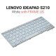 Πληκτρολόγιο Lenovo Ideapad S10-3 White With Frame Πληκτρολόγιο Lenovo Ideapad S10-3 White With Frame