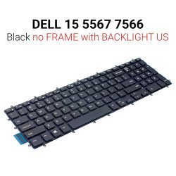 Πληκτρολόγιο Dell 15 5567 Νο Frame Us Red Backlight Πληκτρολόγιο Dell 15 5567 Νο Frame Us Red Backlight