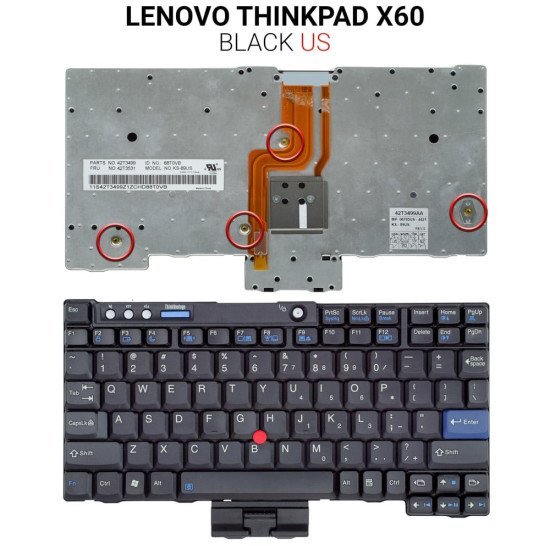 Πληκτρολόγιο Lenovo Thinkpad X60 Πληκτρολόγιο Lenovo Thinkpad X60
