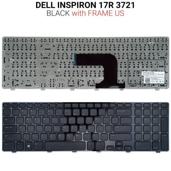 Πληκτρολόγιο Dell Inspiron 17R 3721 Frame Us Πληκτρολόγιο Dell Inspiron 17R 3721 Frame Us