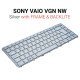Πληκτρολόγιο Sony Vaio Vgn Nw White Frame Uk Πληκτρολόγιο Sony Vaio Vgn Nw White Frame Uk