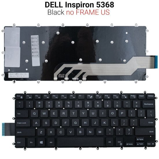 Πληκτρολόγιο Dell Inspiron 5368 No Frame Us