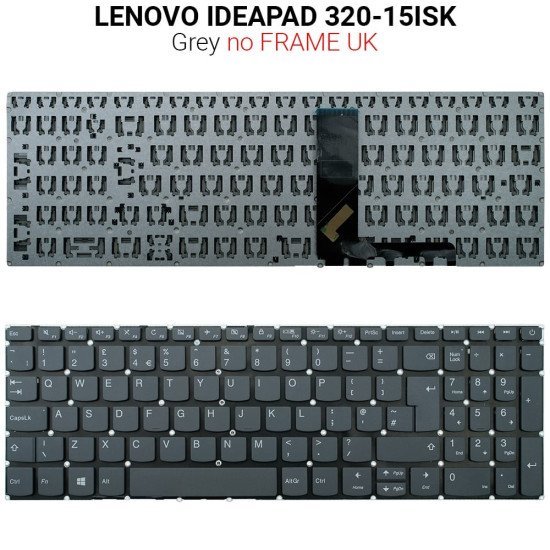 Πληκτρολόγιο Lenovo Ideapad 320-15Isk-15Ikb Uk No Frame Πληκτρολόγιο Lenovo Ideapad 320-15Isk-15Ikb Uk No Frame