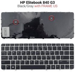 Πληκτρολόγιο Hp Elitebook 840 G3 With Frame Us