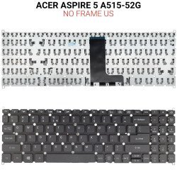 Πληκτρολόγιο Acer Aspire 5 A515-52G No Frame Us Πληκτρολόγιο Acer Aspire 5 A515-52G No Frame Us