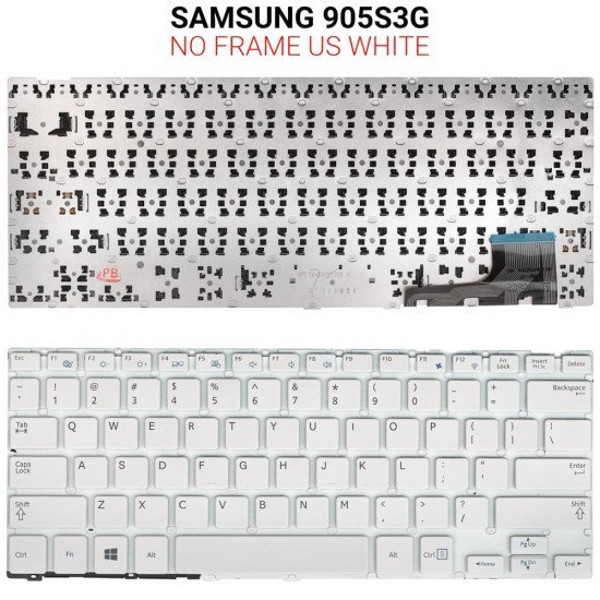 Πληκτρολόγιο Samsung 905S3G Us No Frame White Πληκτρολόγιο Samsung 905S3G Us No Frame White