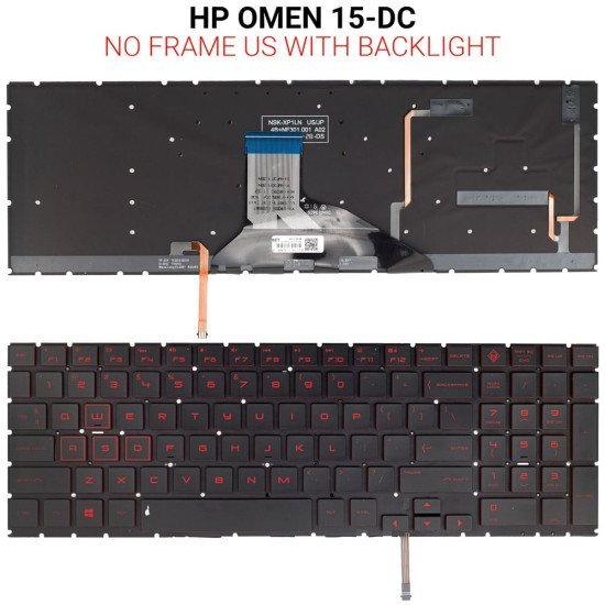 Hp Omen 15-Dc No Frame Us With Backlit Hp Omen 15-Dc No Frame Us With Backlit