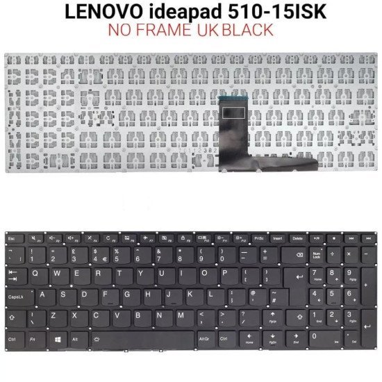 Πληκτρολόγιο Lenovo Ideapad 510-15Isk No Frame Uk Πληκτρολόγιο Lenovo Ideapad 510-15Isk No Frame Uk