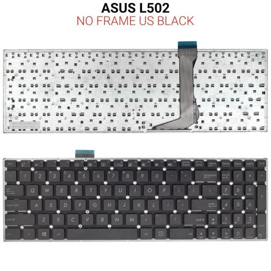 Πληκτρολόγιο Asus L502 No Frame Us Black