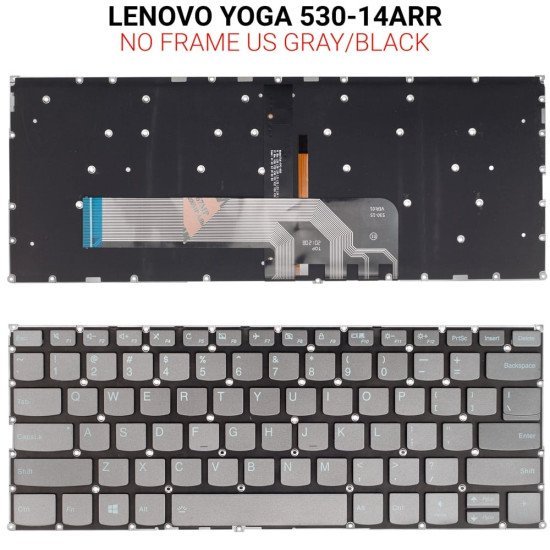 Πληκτρολόγιο Lenovo Yoga 530-14Arr No Frame Us Πληκτρολόγιο Lenovo Yoga 530-14Arr No Frame Us