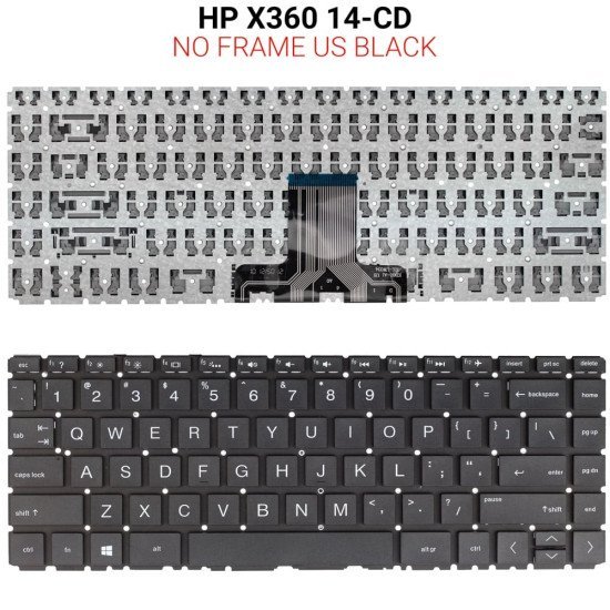 Πληκτρολόγιο Hp X360 14-Cd No Frame Us Πληκτρολόγιο Hp X360 14-Cd No Frame Us