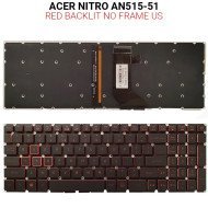 Πληκτρολόγιο Acer Nitro An515-51 With Red Backlit No Frame Us