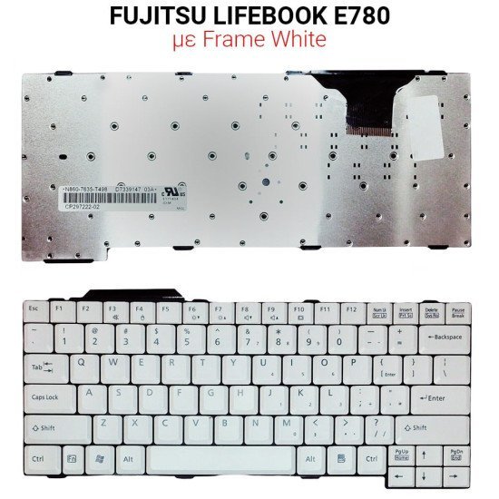 Πληκτρολόγιο Fujitsu Lifebook E780 White Πληκτρολόγιο Fujitsu Lifebook E780 White