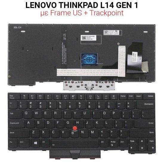 Πληκτρολόγιο Lenovo Thinkpad L14 Gen 1 + Trackpoint Πληκτρολόγιο Lenovo Thinkpad L14 Gen 1 + Trackpoint
