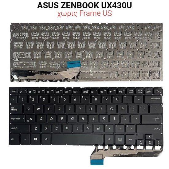 Πληκτρολόγιο Asus Zenbook Ux430U No Frame Us Πληκτρολόγιο Asus Zenbook Ux430U No Frame Us
