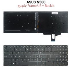Πληκτρολόγιο Asus N580 No Frame Us + Backlit Πληκτρολόγιο Asus N580 No Frame Us + Backlit