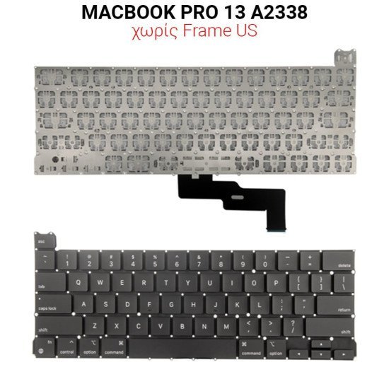Πληκτρολόγιο Macbook Pro 13 A2338 No Frame Us Πληκτρολόγιο Macbook Pro 13 A2338 No Frame Us
