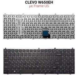 Πληκτρολόγιο Clevo W650Eh Frame Us Πληκτρολόγιο Clevo W650Eh Frame Us