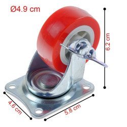 Ροδάκι με στοπ περιστρεφόμενο από καουτσούκ